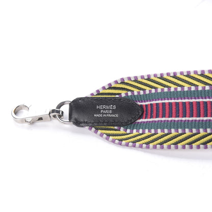 Hermes Toile Swift 50mm Sangle Cavale Shoulder Strap Multicolor Black 4 of 5