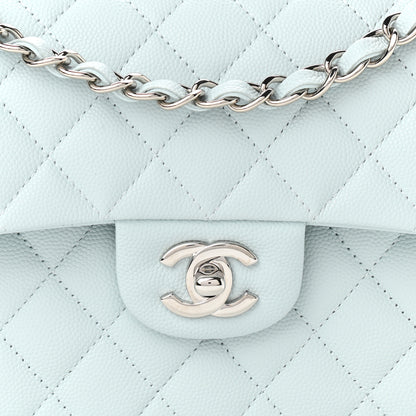 Chanel Caviar Quilted Small Double Flap Light Blue 10 of 11