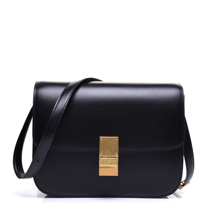 Celine Box Calfskin Medium Classic Box Flap Black 1 of 12