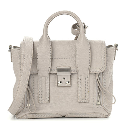 3.1 Phillip Lim Textured Calfskin Mini Pashli Satchel Feather 1 of 12