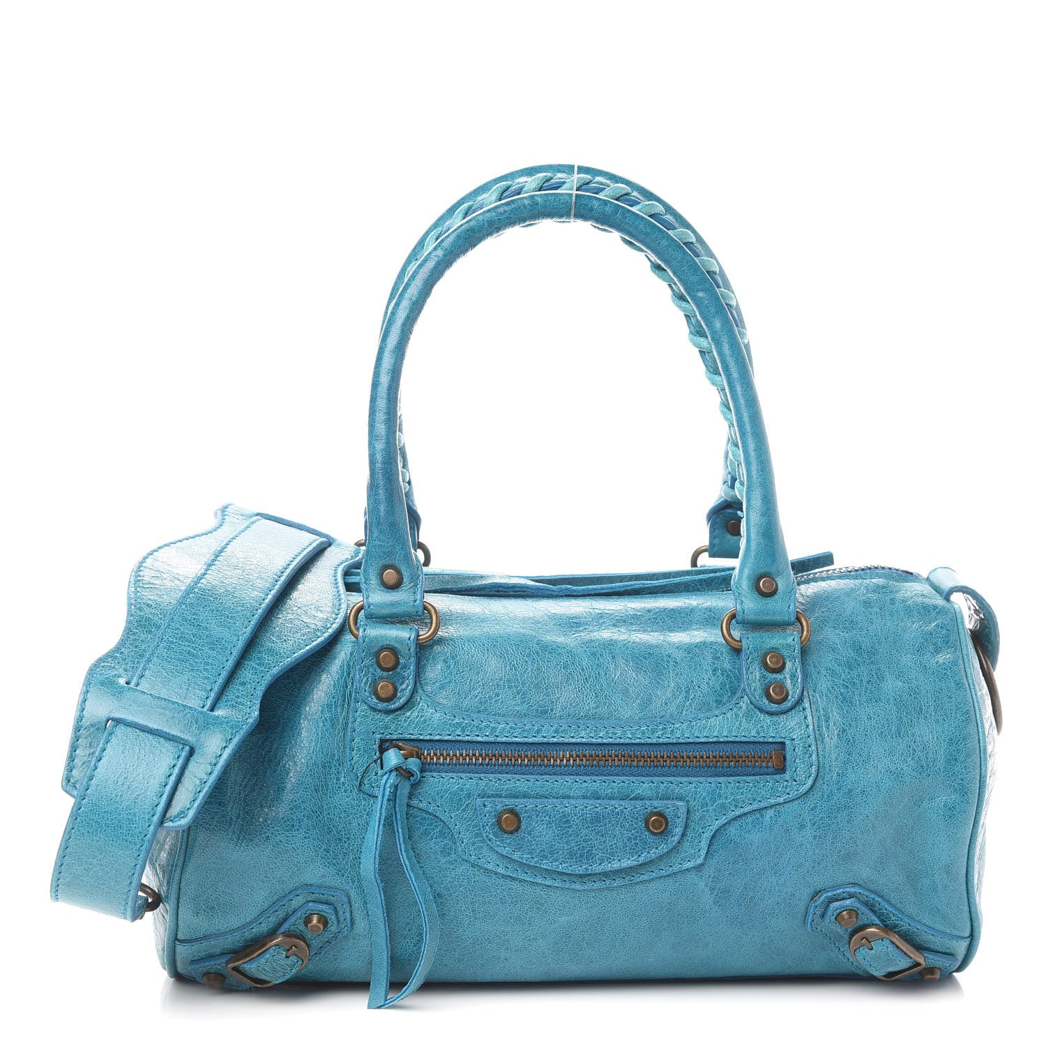 Balenciaga Chevre Classic Hardware Mini Twiggy Aquamarine 1 of 12
