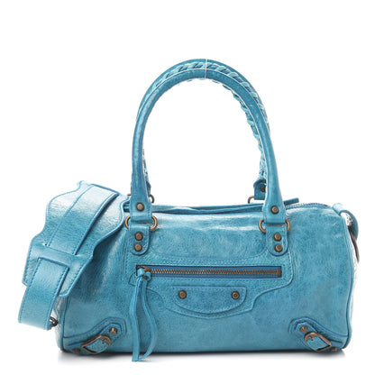 Balenciaga Chevre Classic Hardware Mini Twiggy Aquamarine 1 of 12