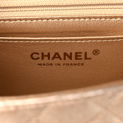 Chanel Metallic Lambskin Quilted Mini Square Flap Gold 5 of 10