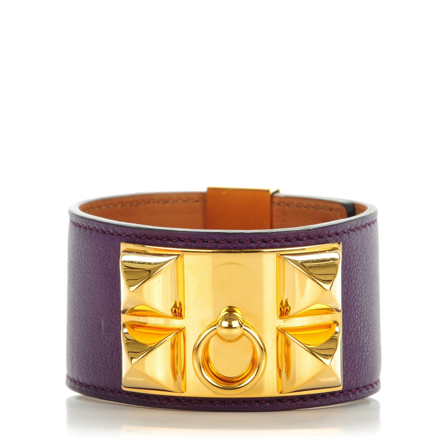 Hermes Swift Collier De Chien CDC Bracelet L Ultraviolet 1 of 7