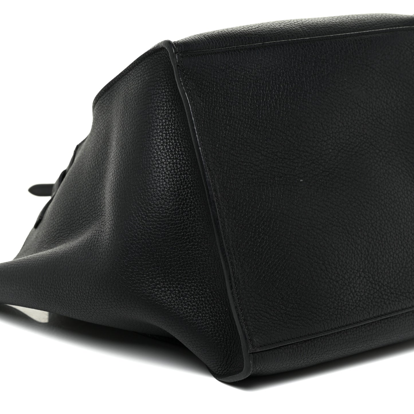 Supple Grained Calfskin Small Big Bag Black
