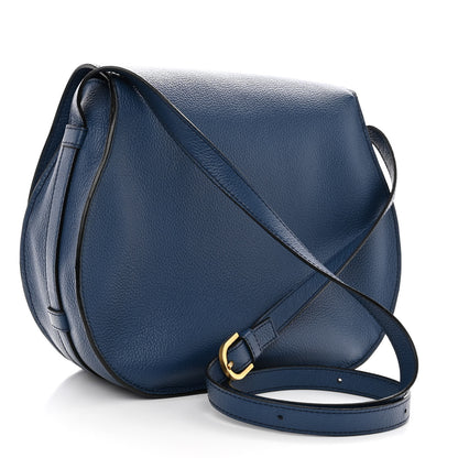 Chloe Calfskin Medium Marcie Round Crossbody Bag Royal Navy 3 of 11
