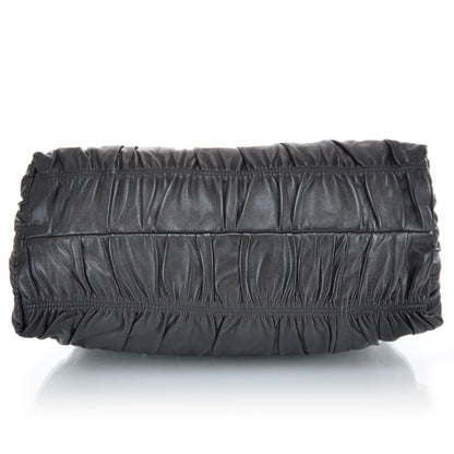 Prada Nappa Leather Gaufre Tote Nero Black 6 of 11
