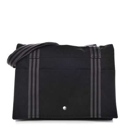 Hermes Canvas Herline Messenger Bag Black 1 of 15