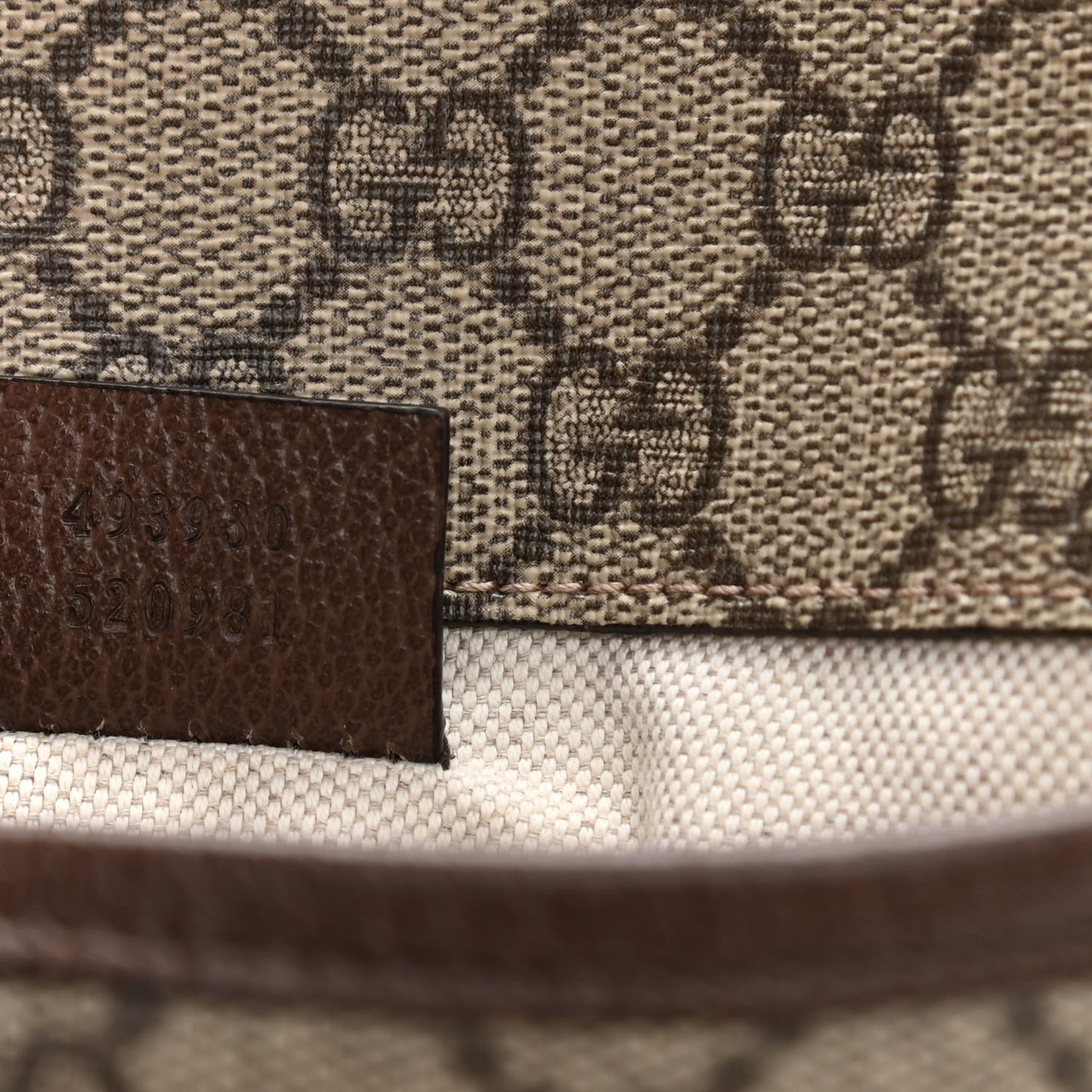 GG Supreme Monogram Neo Vintage Web Belt Bag Brown