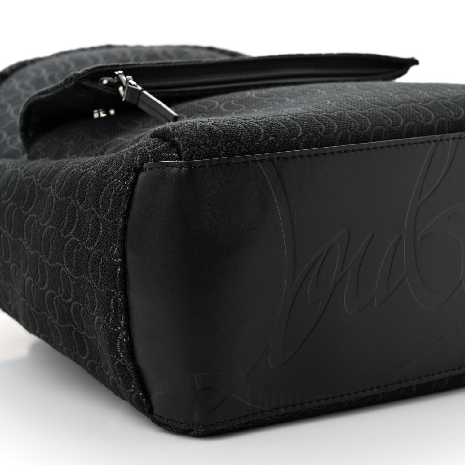 Christian Louboutin CHRISTIAN LOUBOUTIN Monogram Print Backpack Black 9 of 10