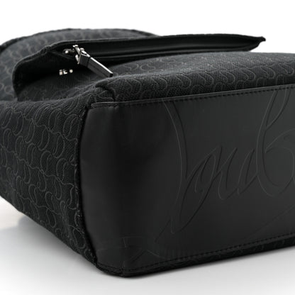 Christian Louboutin CHRISTIAN LOUBOUTIN Monogram Print Backpack Black 9 of 10