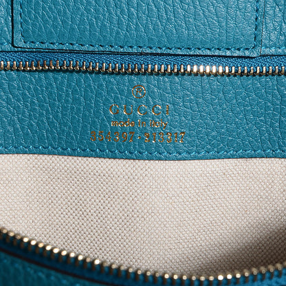 Gucci Dollar Calfskin Medium Swing Tote Marine Deep Cobalt 6 of 8