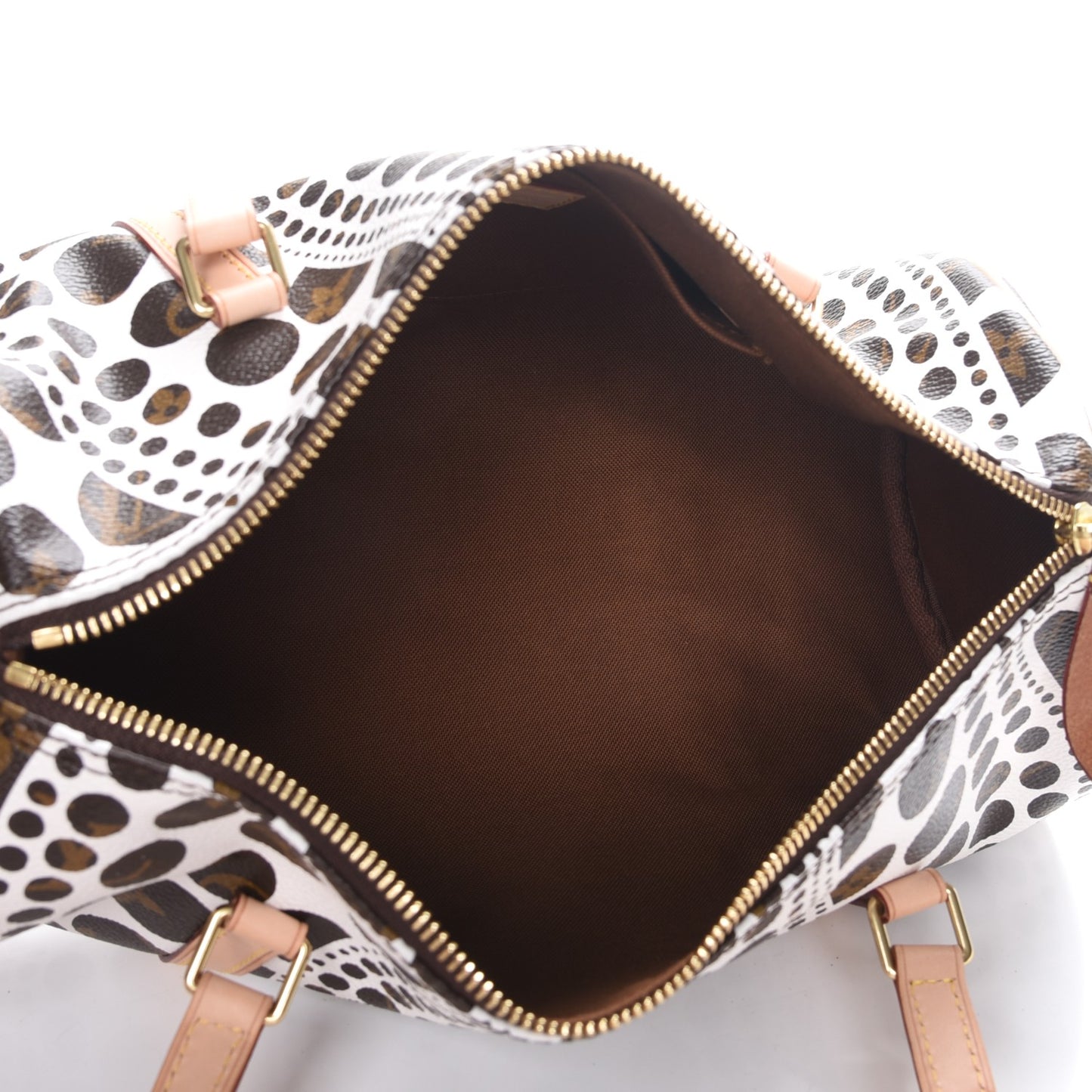 Monogram Kusama Pumpkin Dots Papillon 30 White