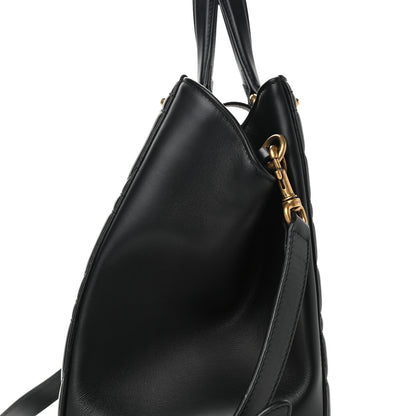 Gucci Calfskin Matelasse Studded Medium GG Marmont Tote Black 11 of 11