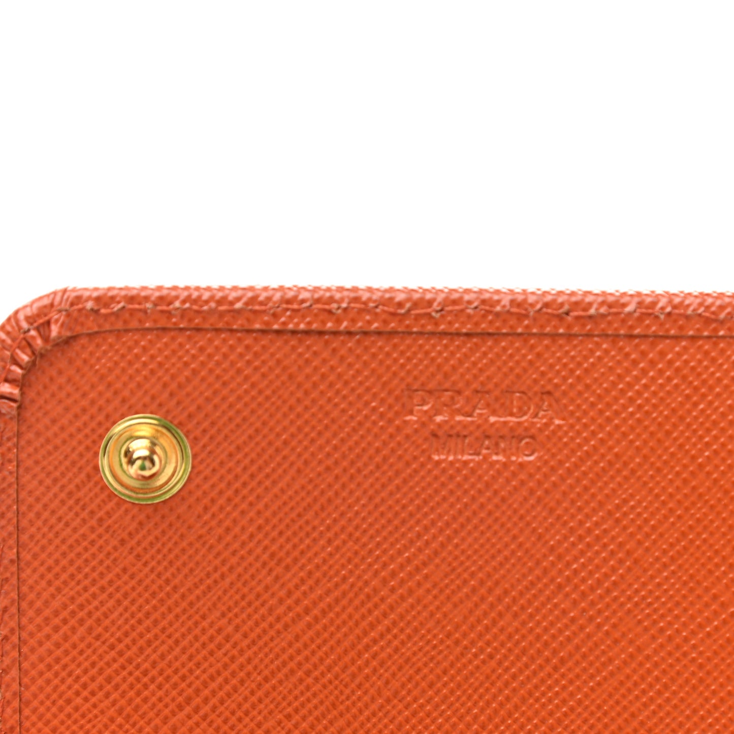 Saffiano Metal Continental Flap Wallet Papaya
