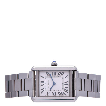Cartier Stainless Steel 24mm Tank Solo Quartz Watch 3 of 8