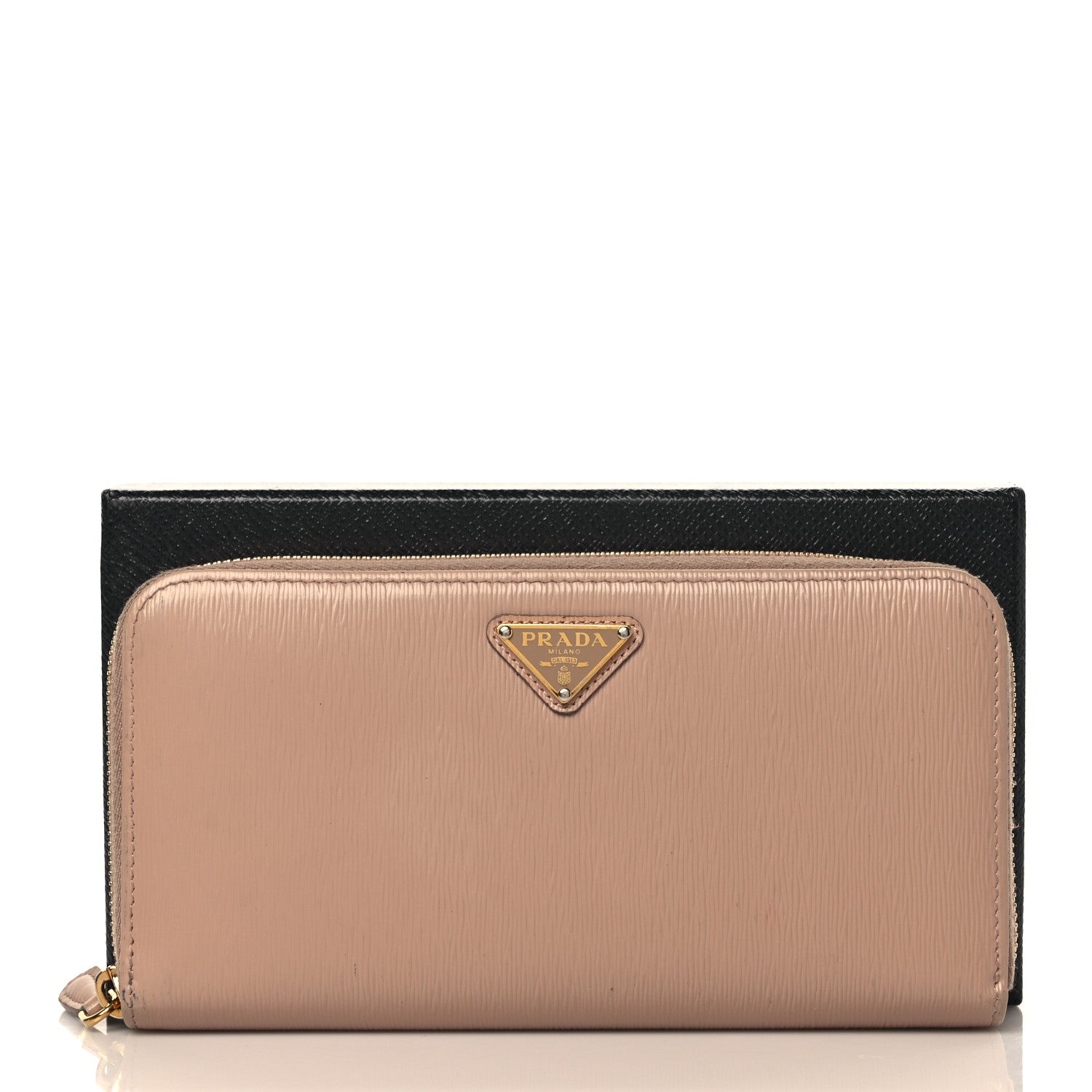 Prada Vitello Move Zip Around Wallet Cipria 7 of 7