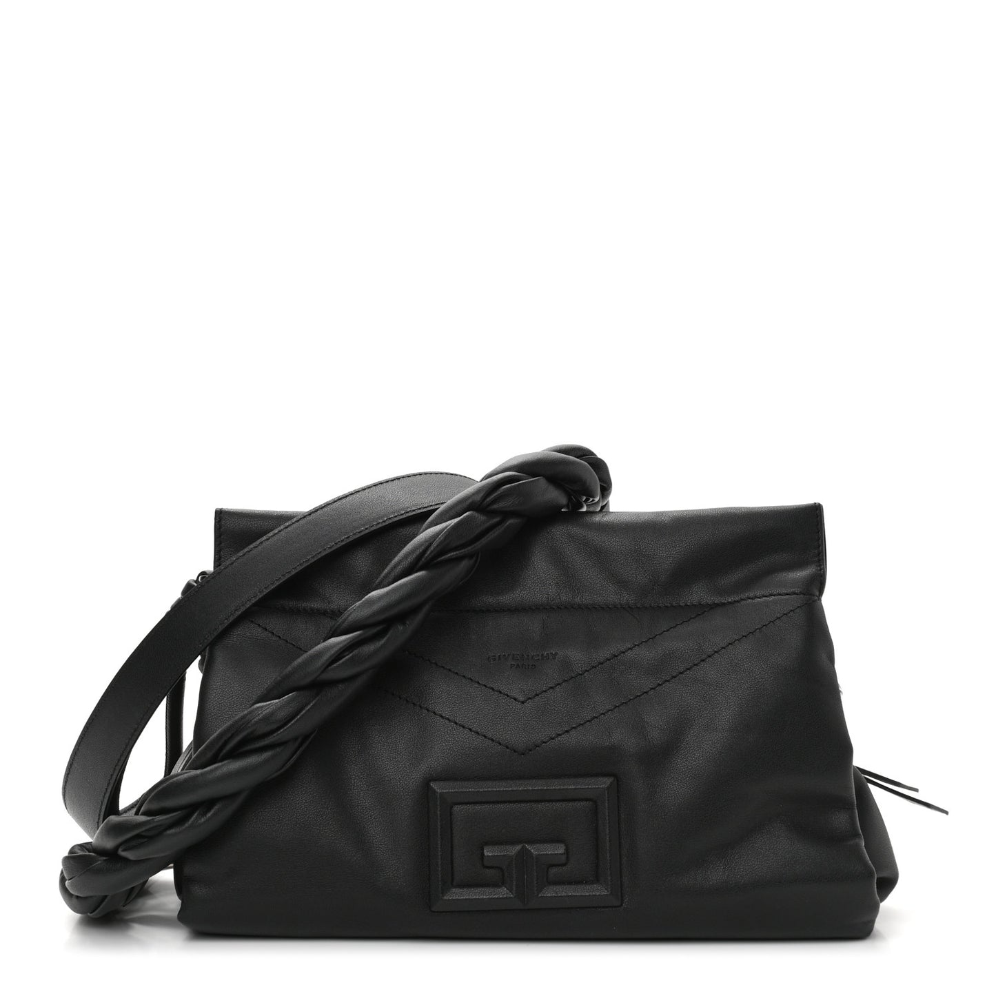 Calfskin Medium ID93 Satchel Black