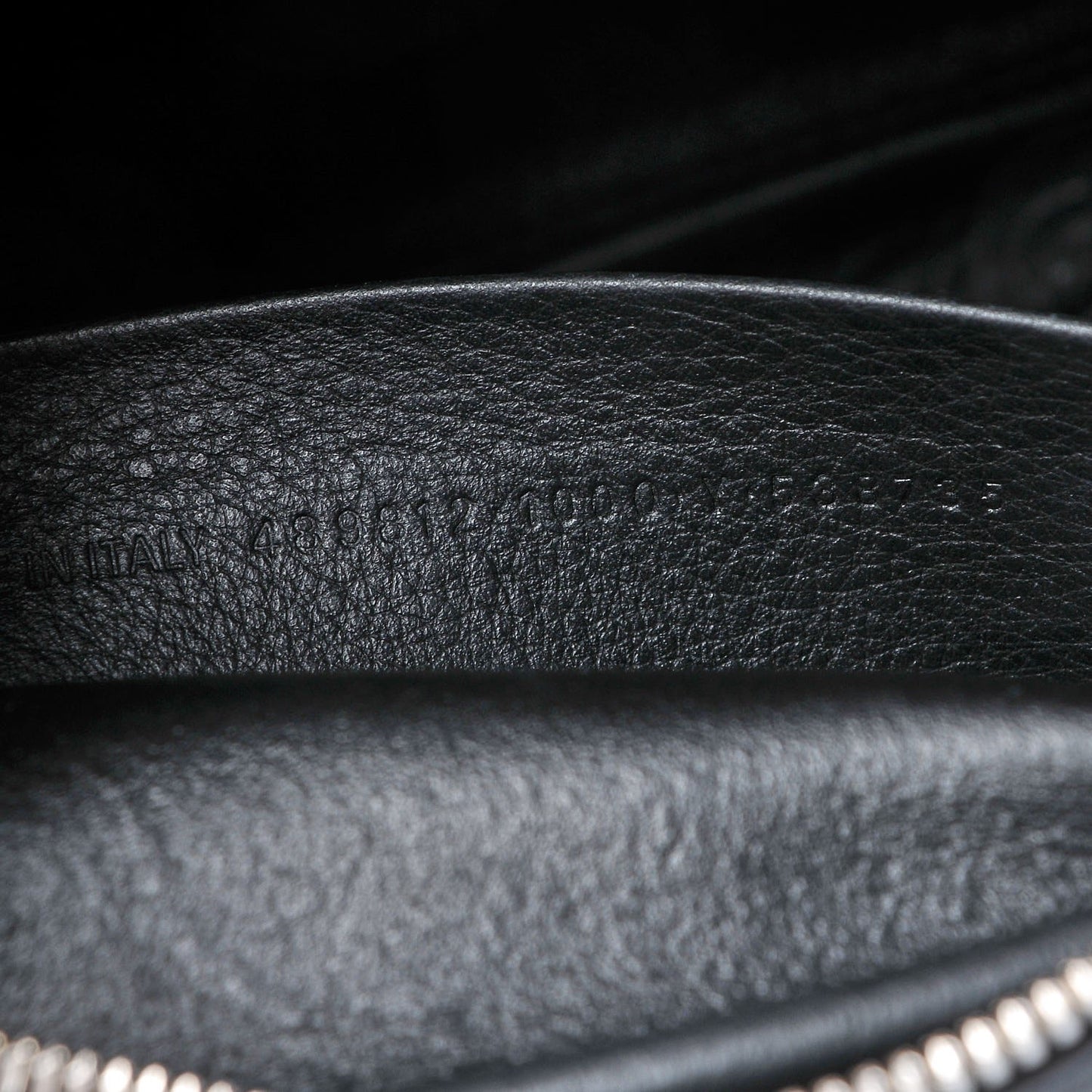 Calfskin Logo S Everyday Camera Bag Black