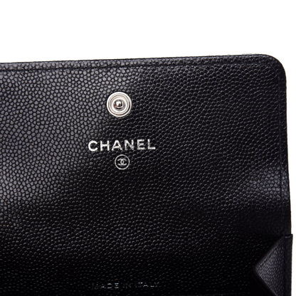 Chanel Caviar Quilted My Everything Flap Card Holder Black 6 of 9