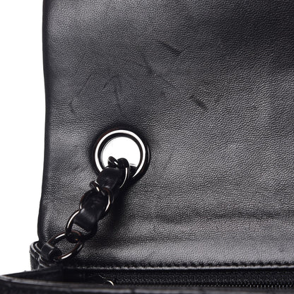 Chanel Lambskin Chevron Quilted Mini Rectangular Flap So Black 9 of 10