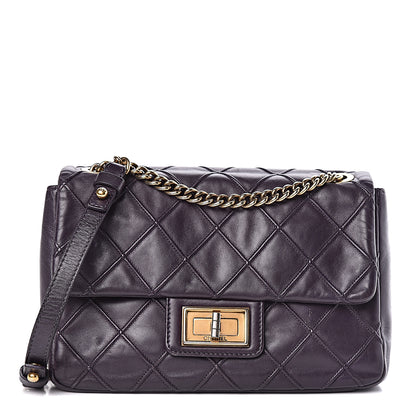 Chanel Calfskin Diamond Debossed Medium Cosmos Flap Purple 1 of 11