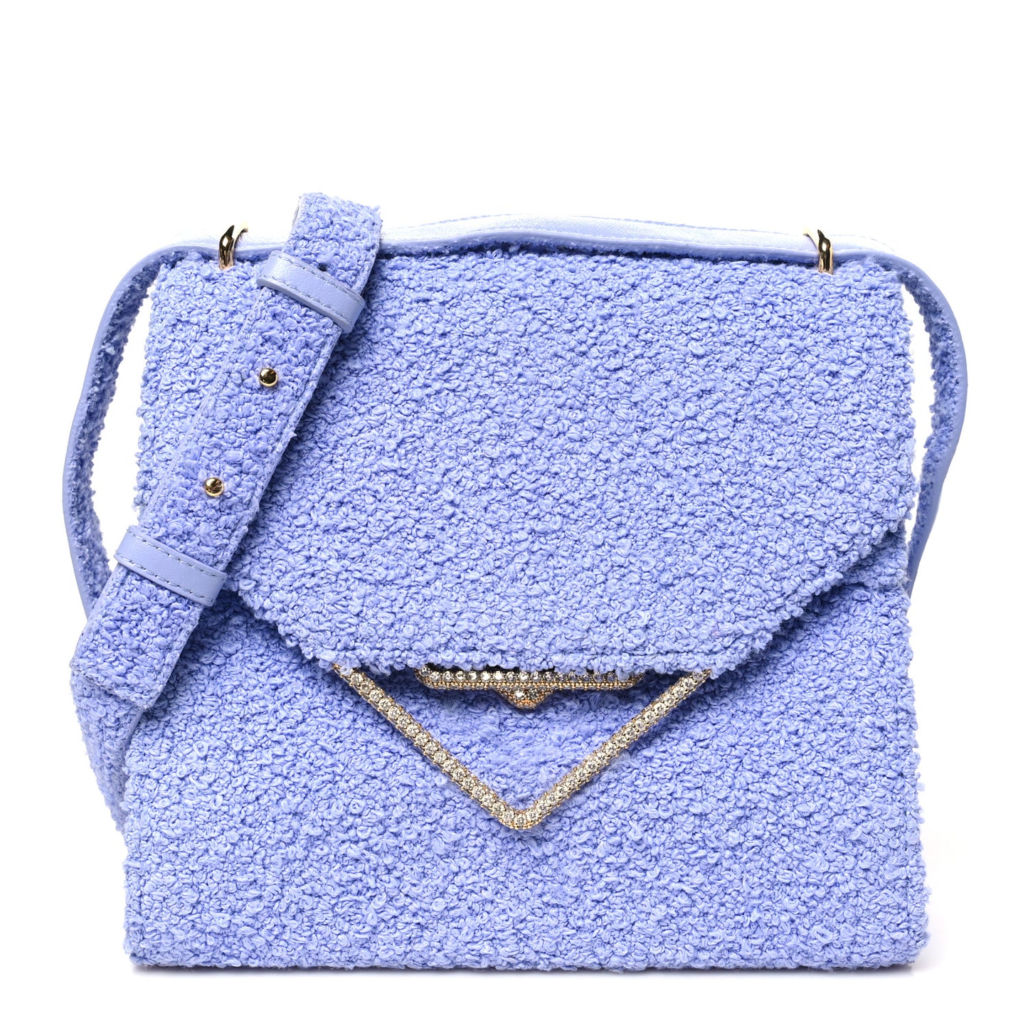Boucle Clip Bag Periwinkle