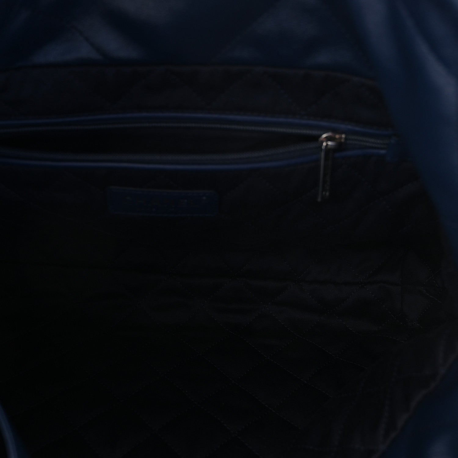 Chanel Shiny Calfskin Quilted Small Chanel 22 Navy 6 of 12