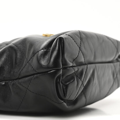 Chanel Shiny Calfskin Quilted Mini Chanel 22 Black 8 of 10