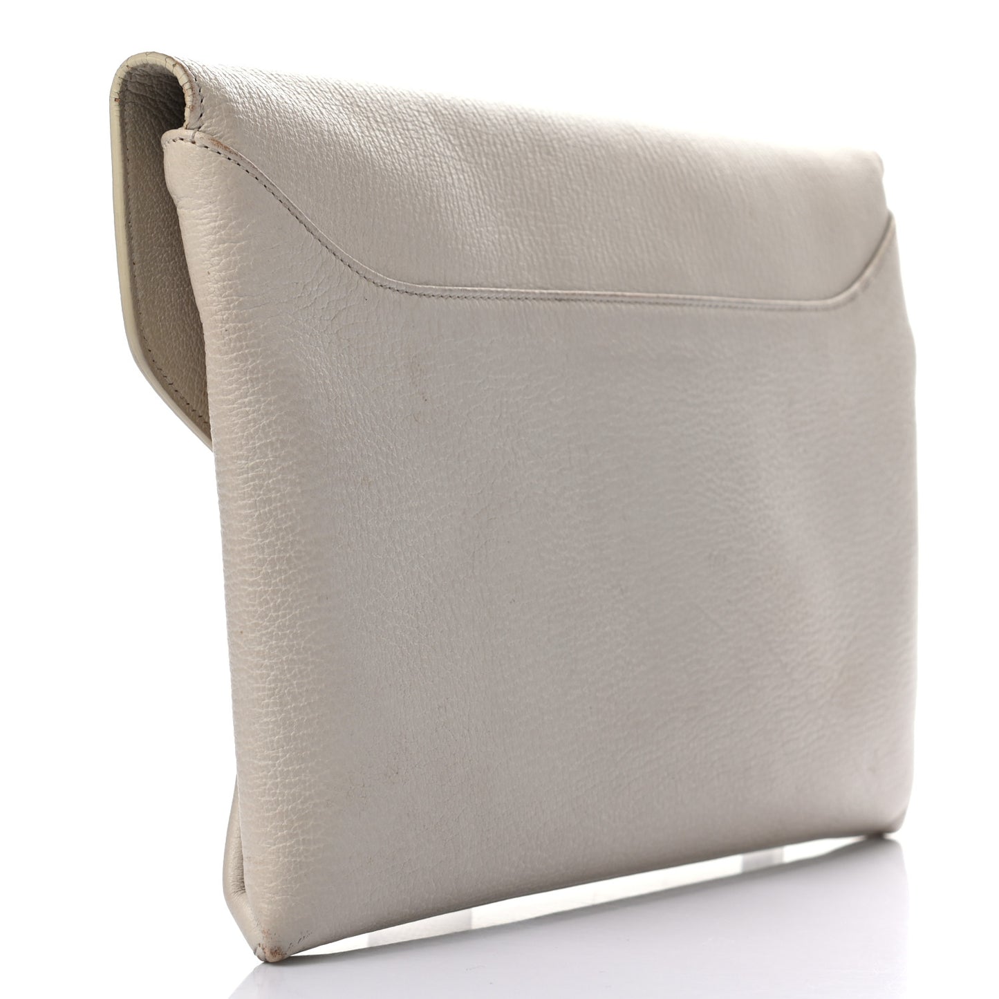 Sugar Goatskin Medium Antigona Envelope Clutch Ivory