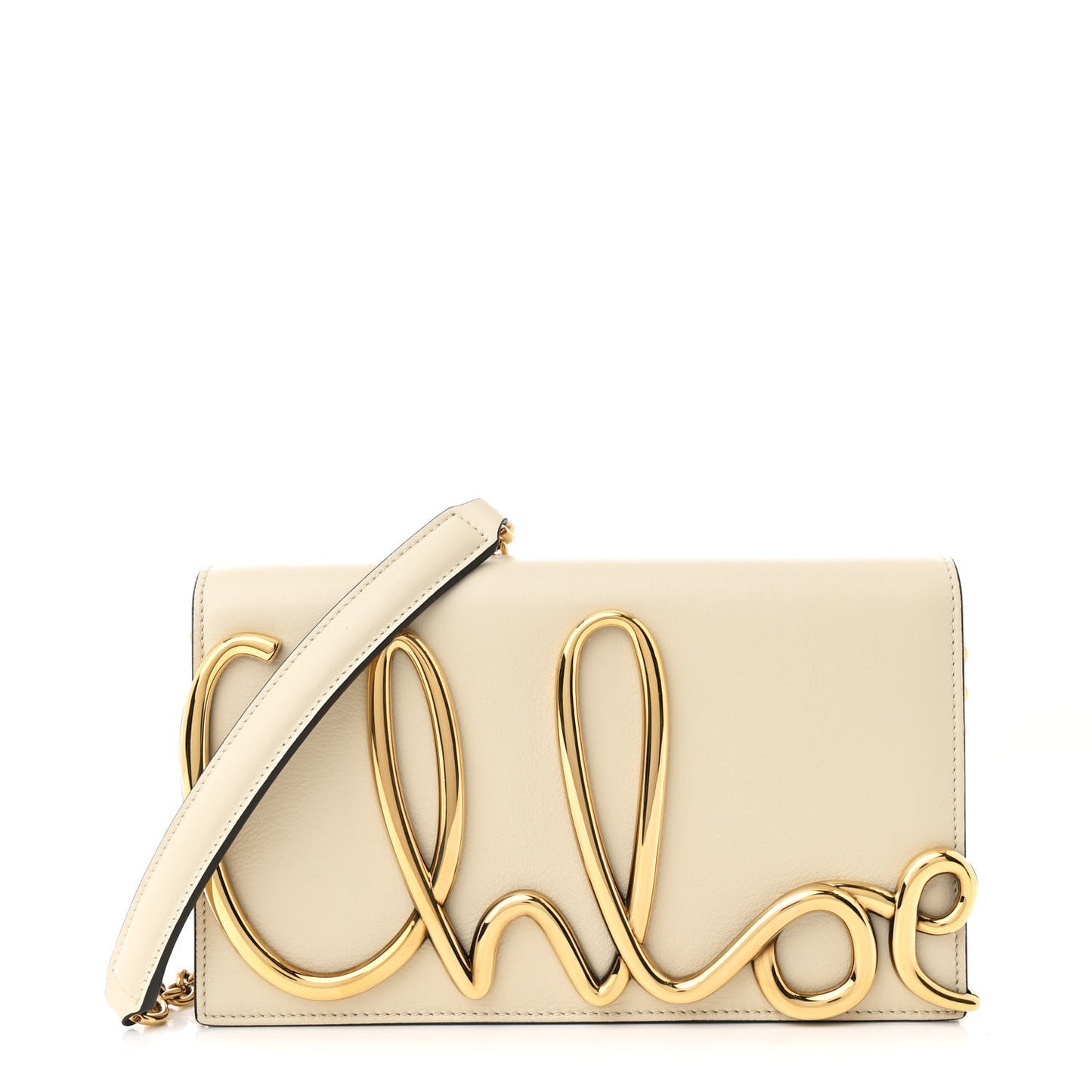 Calfskin Iconic Crossbody Bag Sweet Beige