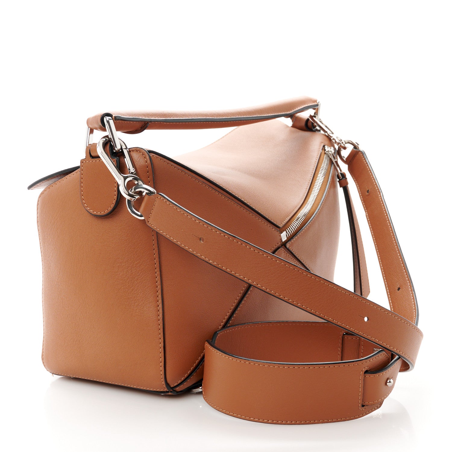 Loewe Calfskin Medium Puzzle Bag Tan 3 of 11