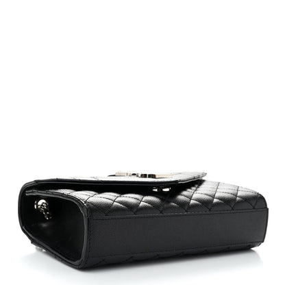 Saint Laurent Grain De Poudre Textured Mixed Matelasse Triquilt Small Monogram Satchel Black 4 of 10