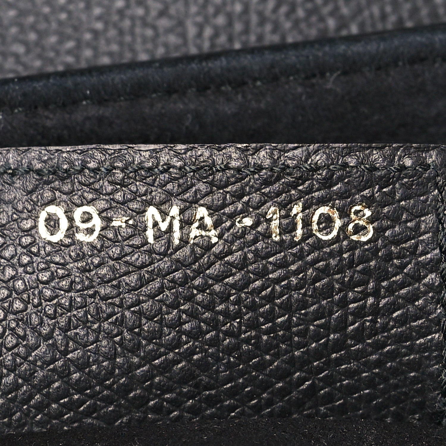 Christian Dior Grained Calfskin Saddle Bag Black 7 of 11