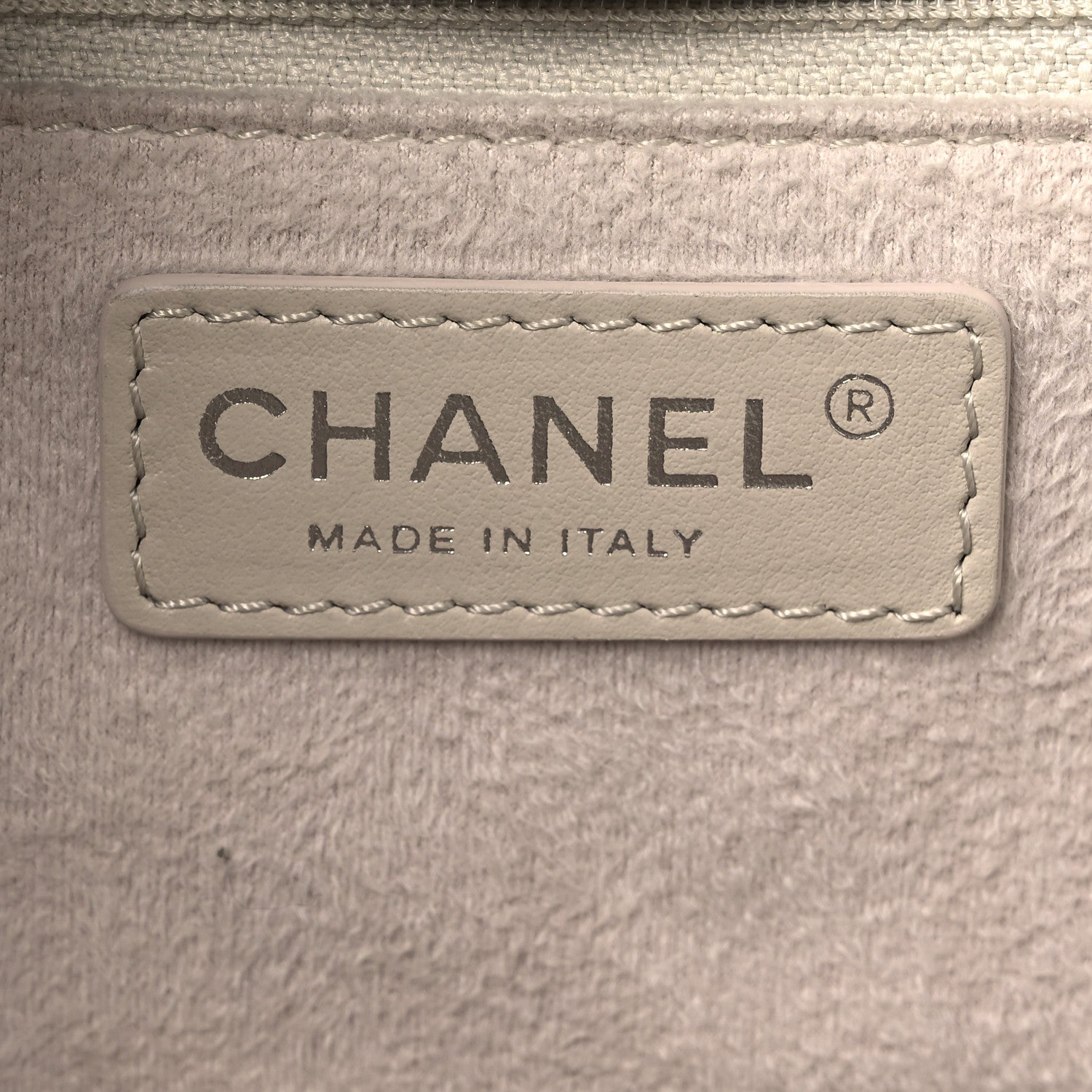 Chanel Caviar Medium Studded Deauville Tote Ivory 6 of 13