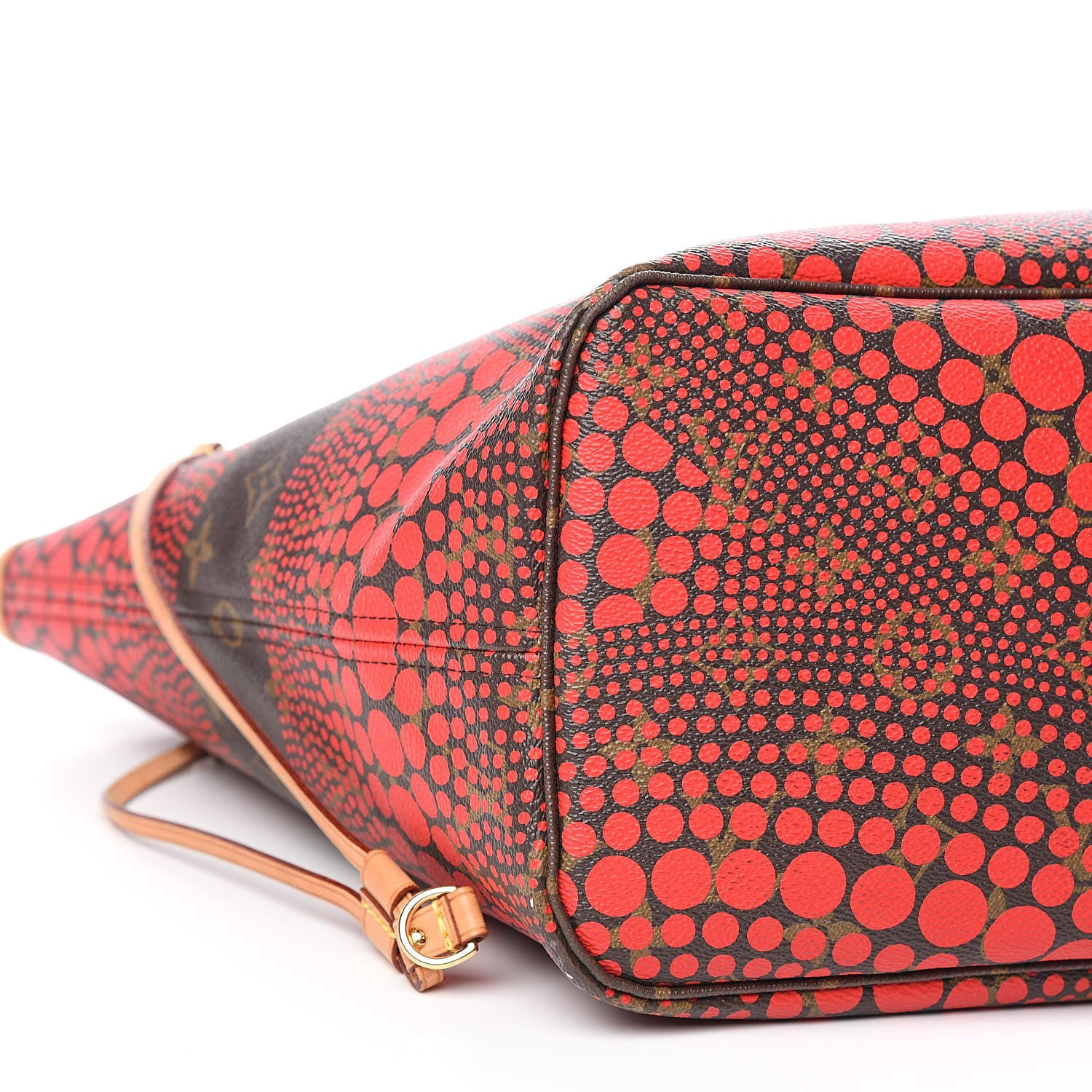 Louis Vuitton Monogram Kusama Waves Neverfull MM Red 8 of 10