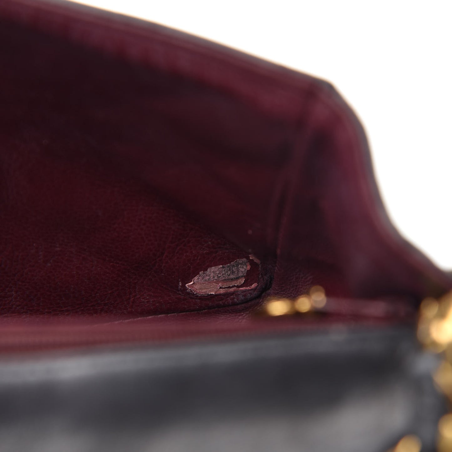 Lambskin Quilted Mini Square Flap Black