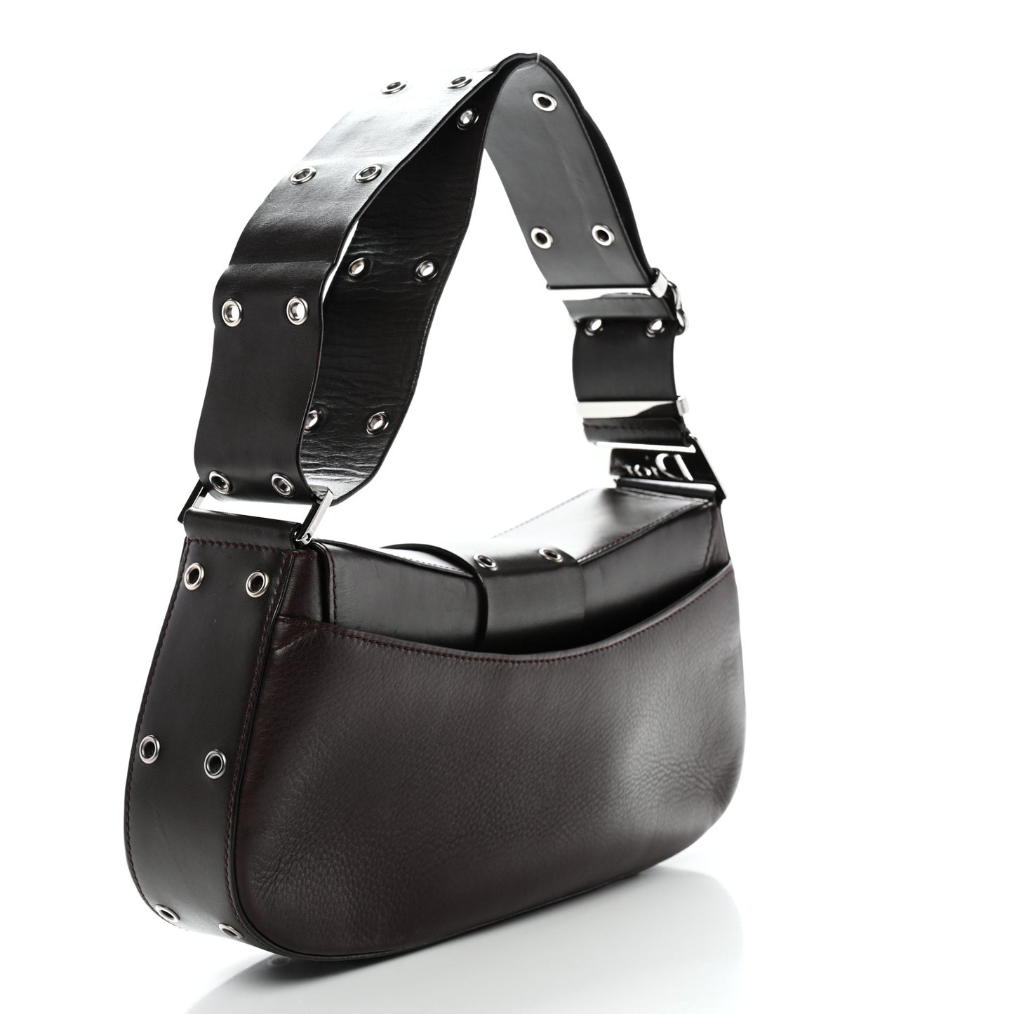 Monogram Calfskin Street Chic Columbus Ave Bag Brown