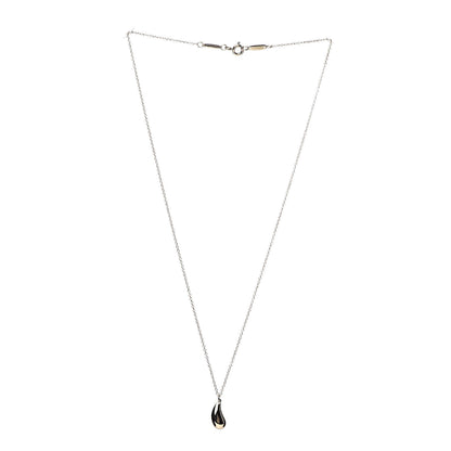 Tiffany 18K Yellow Gold 12mm Elsa Peretti Teardrop Pendant Necklace 3 of 7
