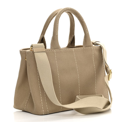 Prada Canapa Small Logo Tote Deserto 3 of 11