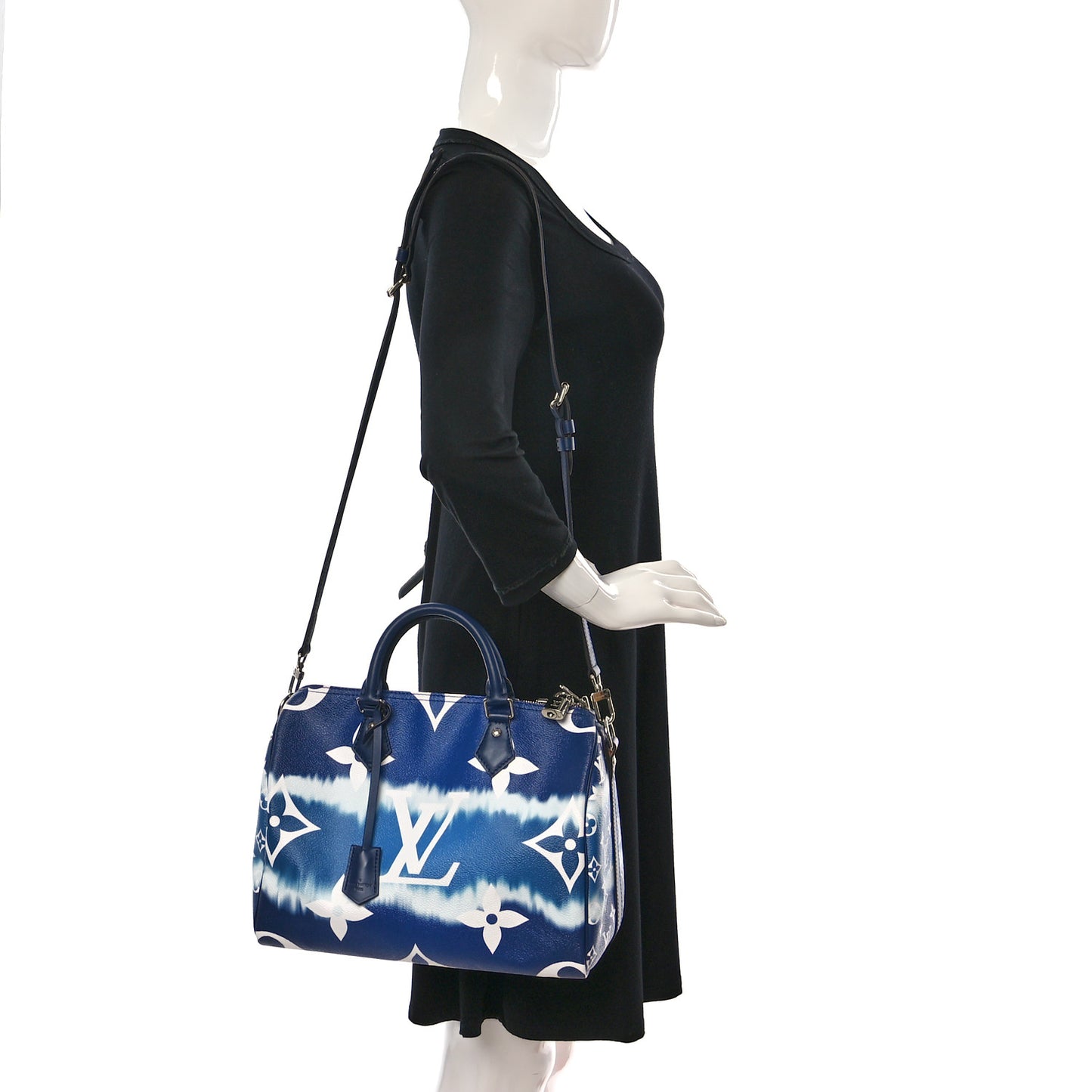 Monogram Escale Speedy Bandouliere 30 Blue