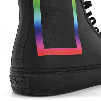 Louis Vuitton Calfskin LV Tattoo Sneaker Boots 8 Black 10 of 14