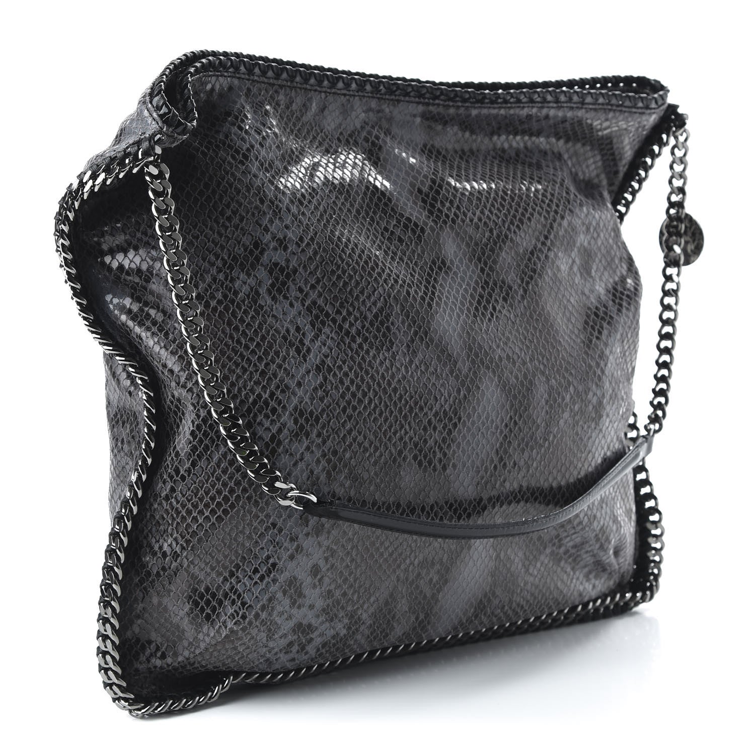 Stella McCartney Eco Python Falabella Hobo Dark Grey 3 of 11