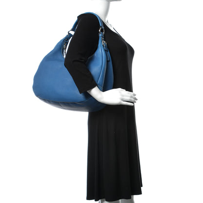 Prada Vitello Daino Hobo Cobalto 2 of 8