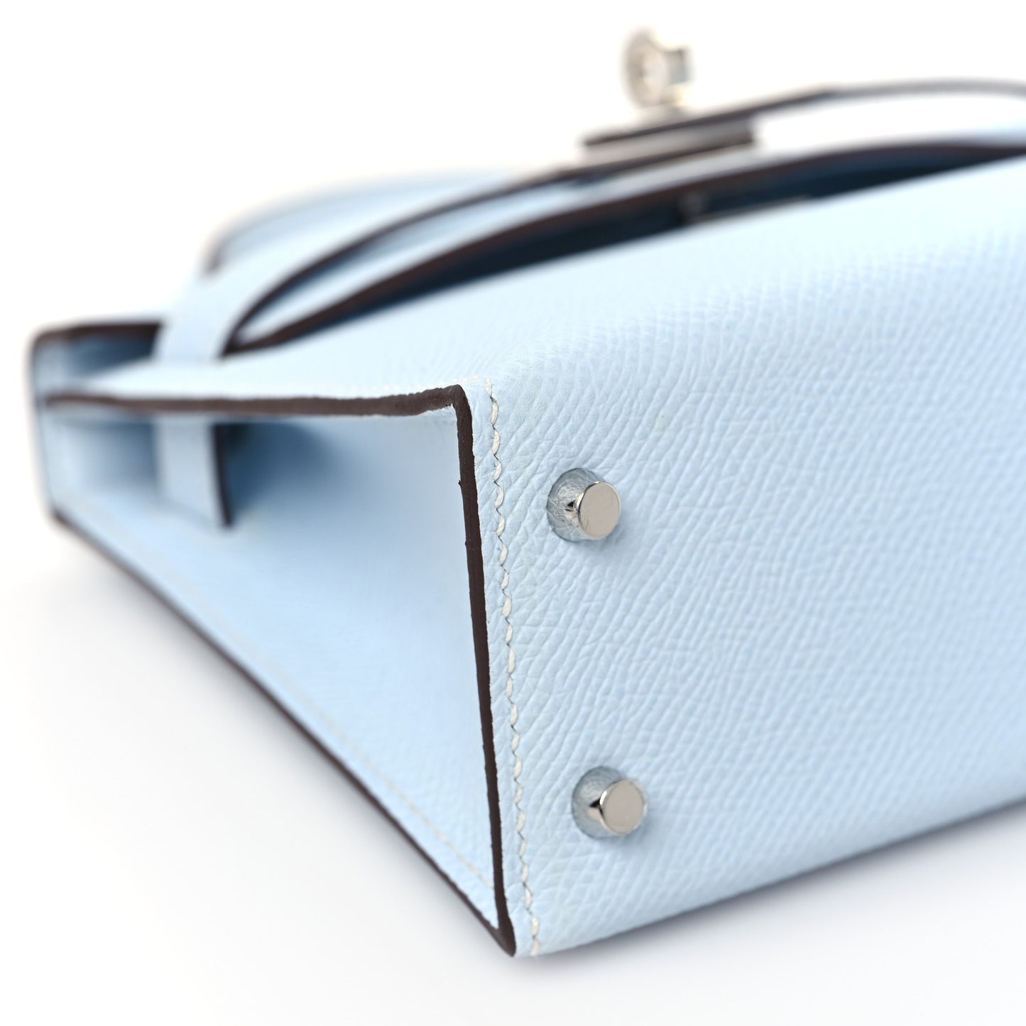 Epsom Mini Kelly Sellier 20 Bleu Brume