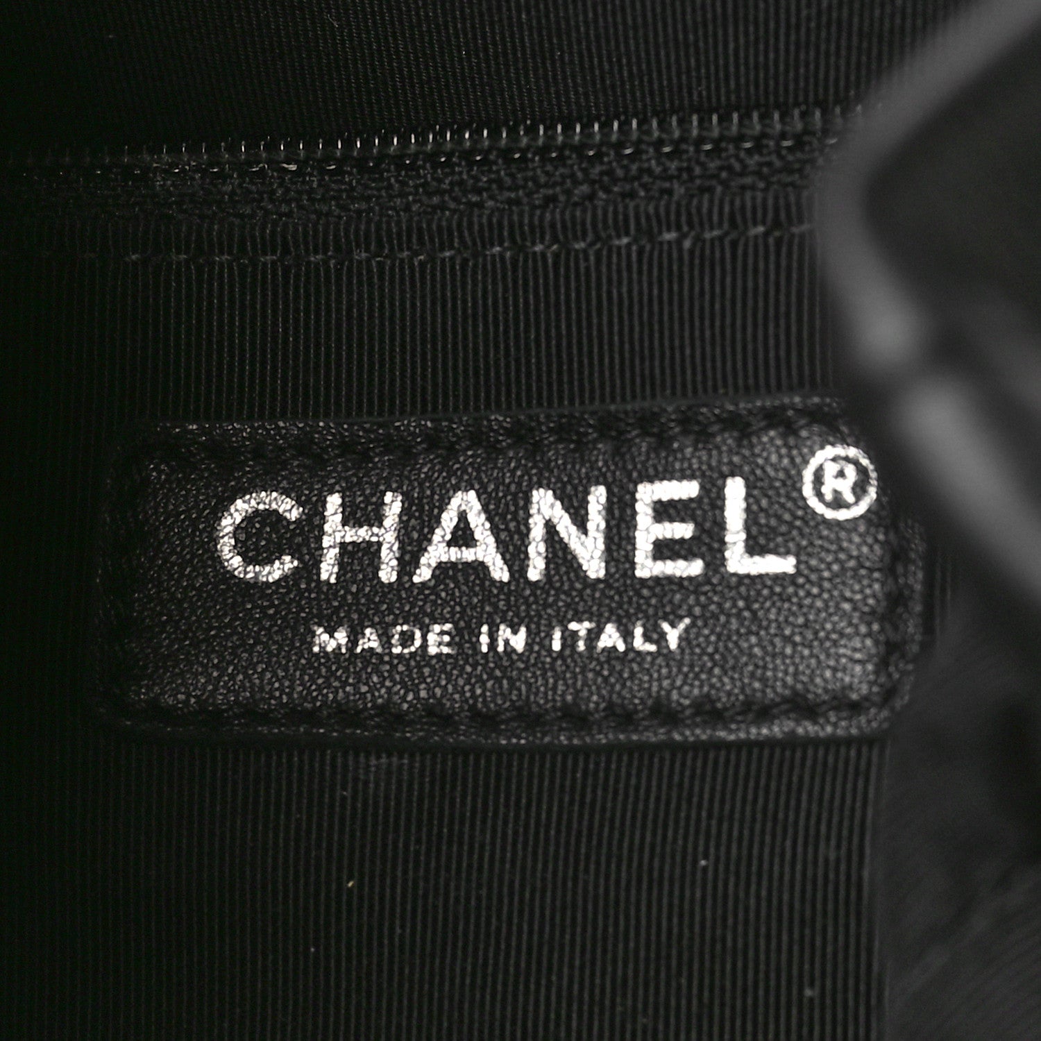 Chanel Lambskin Chevron Large Urban Spirit Drawstring Bag Black 7 of 11