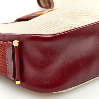Hermes Toile Sako 32 Natural Rouge H 8 of 10