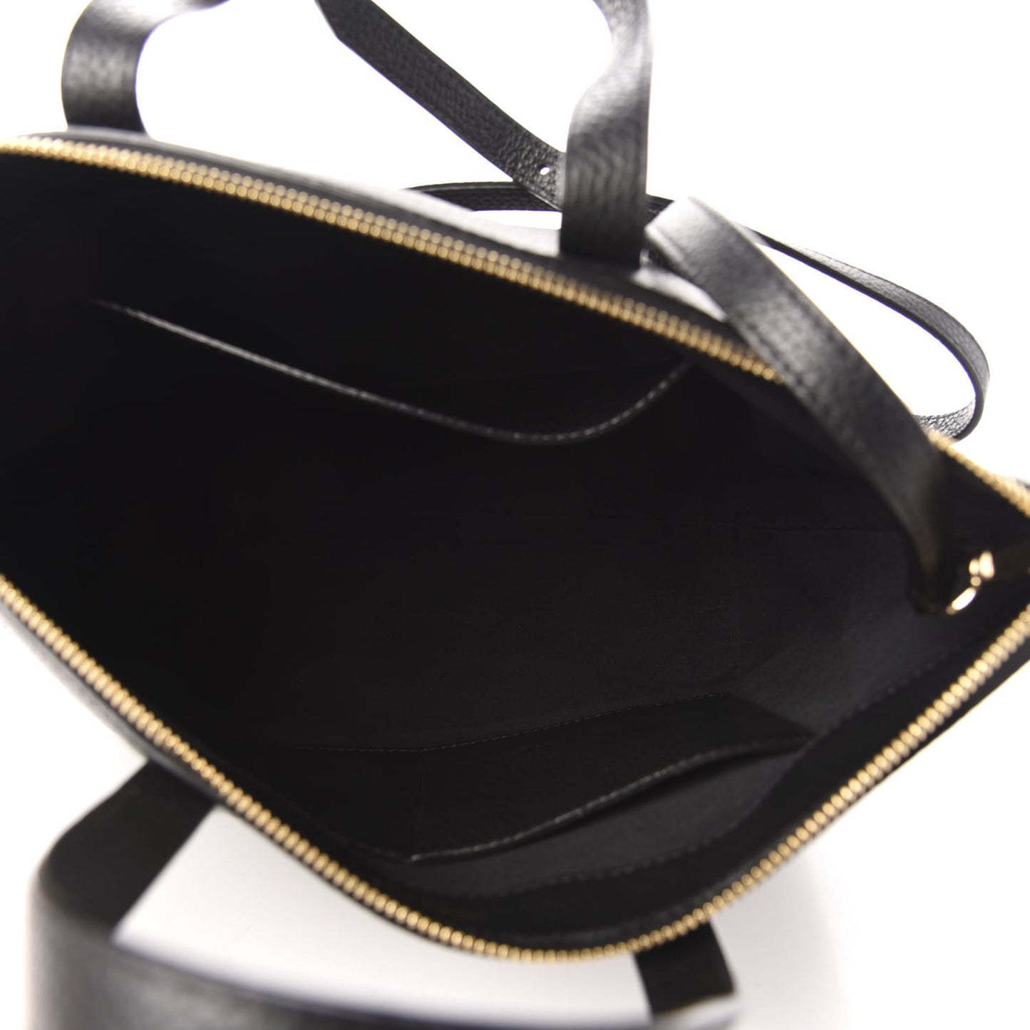 Grainy Calfskin Star Studded Bria Tote Black