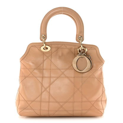 Christian Dior Lambskin Cannage Medium Granville Tote Beige 1 of 9