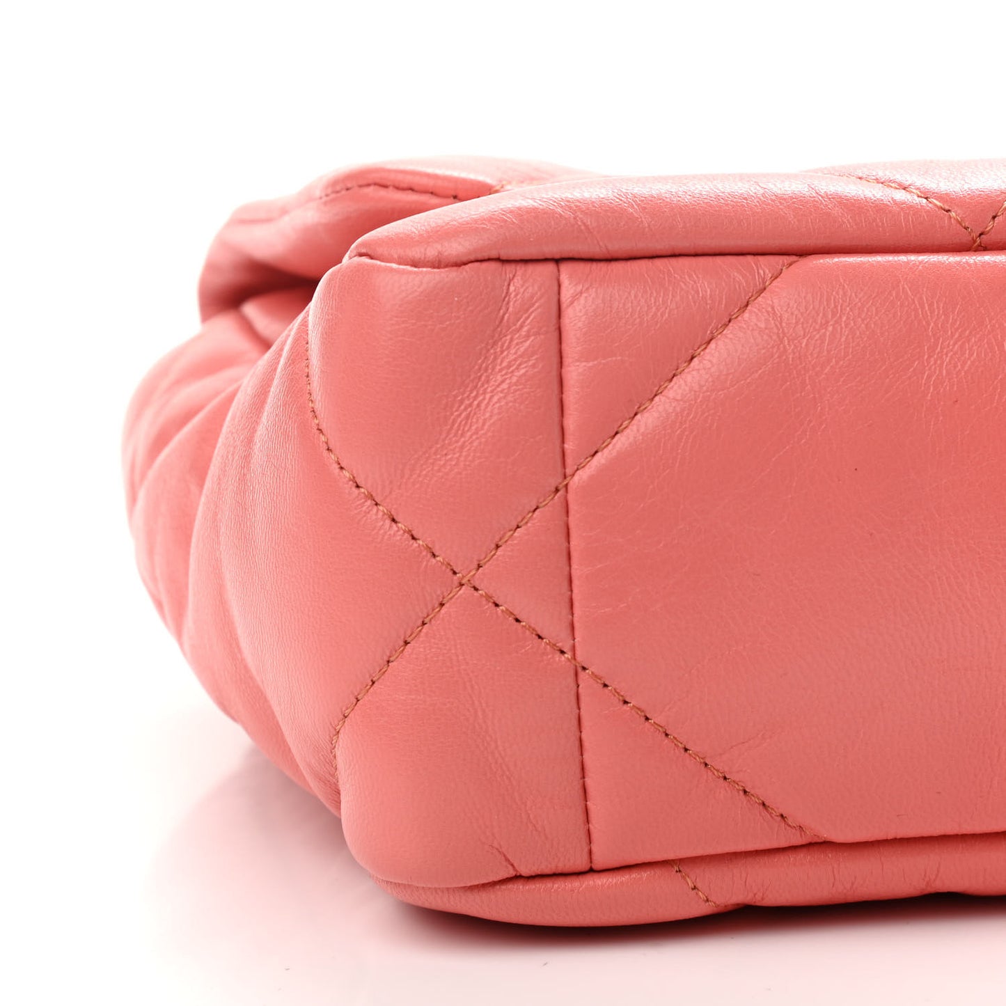 Goatskin Quilted Medium Chanel 19 Flap Pink